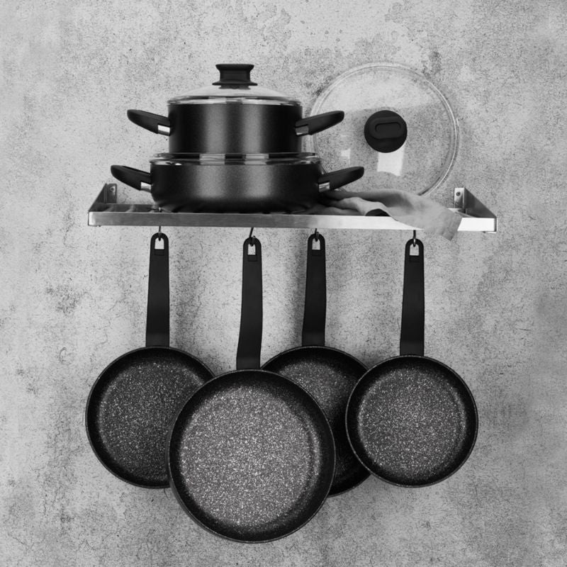 Korkmaz Rectangular Grill Fry Pan Nonstick Cookware Safe, A2848 - Black