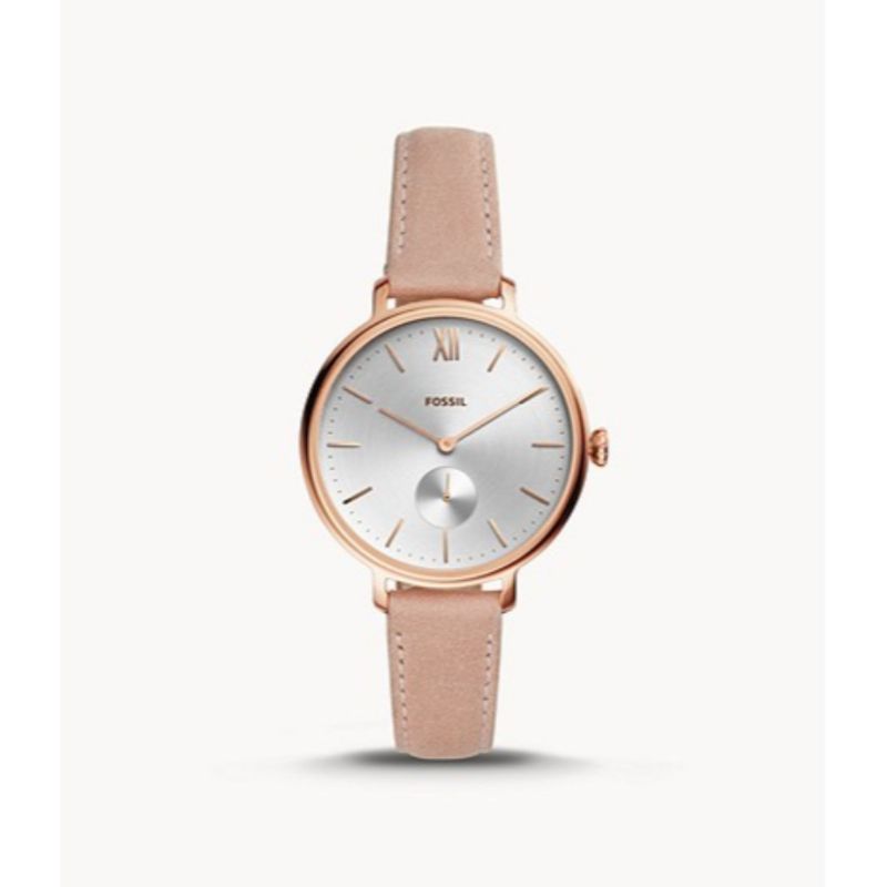 Fossil Women s Analog Watch Kalya Three Hand Nude Leather Watch