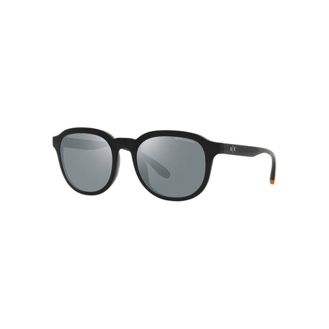 Armani Exchange Men's Phantos Frame Shiny Black Injected Sunglasses - AX4129SU