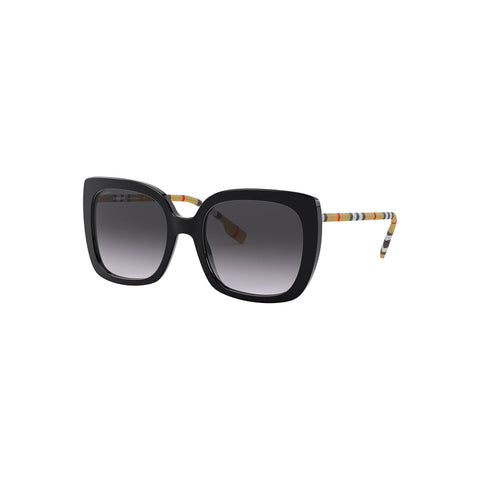 Burberry Women's Square Frame Black Acetate Sunglasses - BE4323