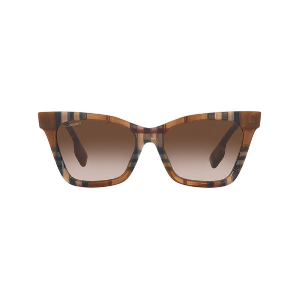 Burberry Women's Irregular Frame Brown Acetate Sunglasses - BE4346