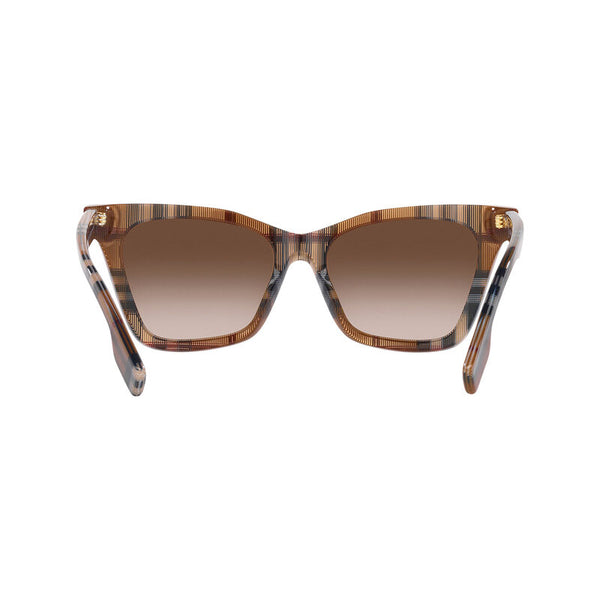 Burberry Women's Irregular Frame Brown Acetate Sunglasses - BE4346