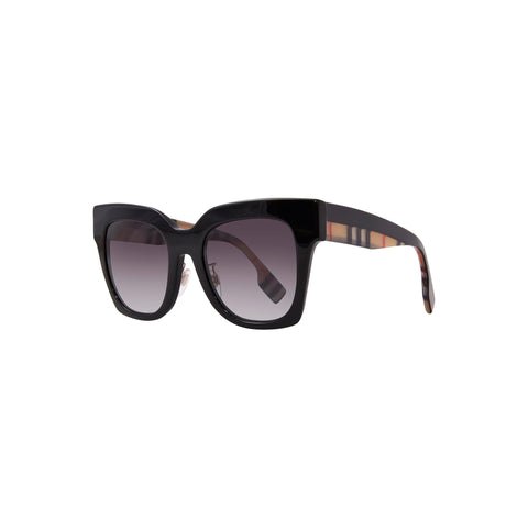 Burberry Women's Square Frame Black Acetate Sunglasses - BE4364F