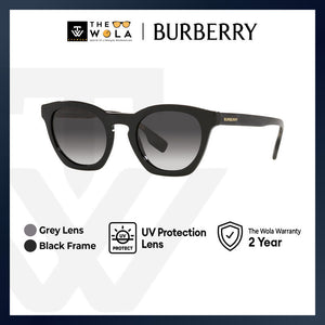 Burberry Women's Irregular Frame Black Acetate Sunglasses - BE4367