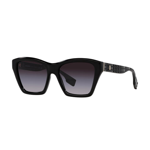 Burberry Women's Square Frame Black Acetate Sunglasses - BE4391F