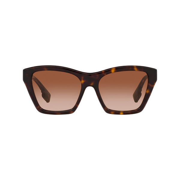 Burberry Women's Square Frame Brown Acetate Sunglasses - BE4391F