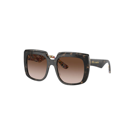 Dolce & Gabbana Women's Square Frame Brown Acetate Sunglasses - DG4414