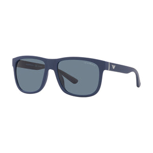 Emporio Armani Men's Pillow Frame Matte Blue Injected Sunglasses - EA4182U