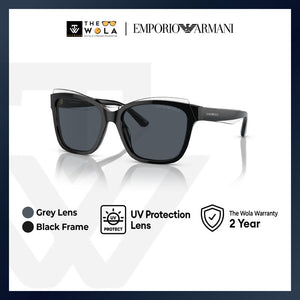 Emporio Armani Women's Pillow Frame Black Acetate Sunglasses - EA4209F