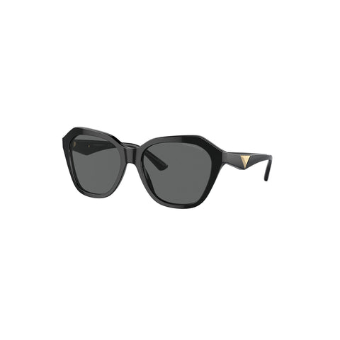 Emporio Armani Women's Irregular Frame Black Acetate Sunglasses - EA4221