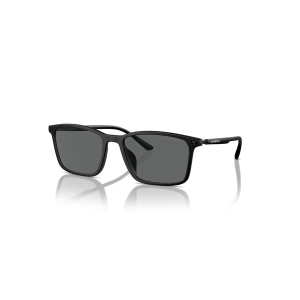 Emporio Armani Men's Rectangle Frame Black Injected Sunglasses - EA4223U