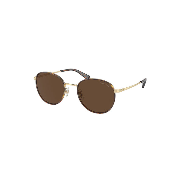 Coach Men's Phantos Frame Gold Metal Sunglasses - HC7163