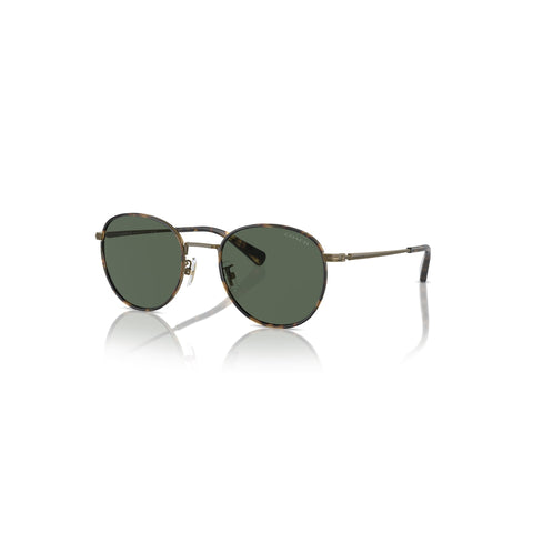 Coach Men's Phantos Frame Gold Metal Sunglasses - HC7163