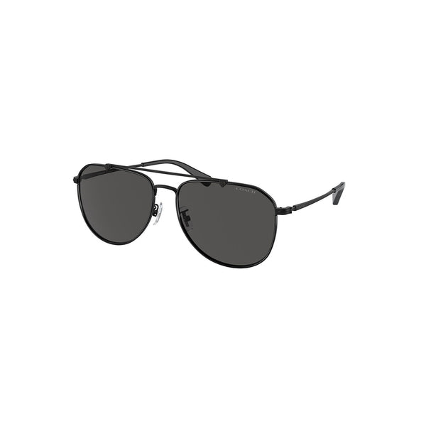 Coach Men's Pilot Frame Black Metal Sunglasses - HC7164