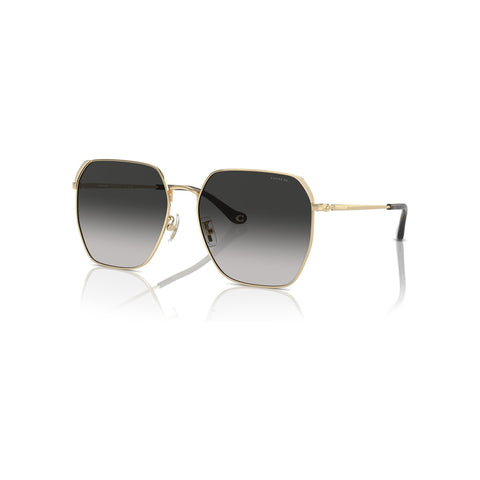 Coach Women's Irregular Frame Gold Metal Sunglasses - HC7165D