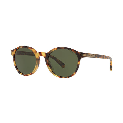 Coach Men's Round Frame Havana Acetate Sunglasses - HC8312U