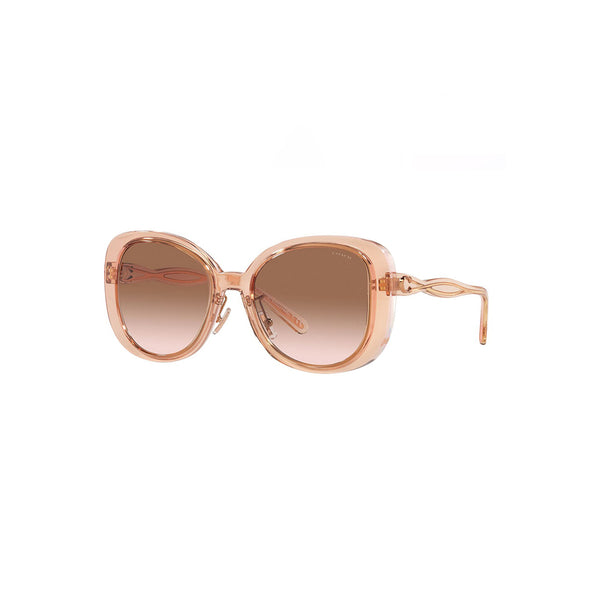 Coach Women's Square Frame Pink Injected Sunglasses - HC8333