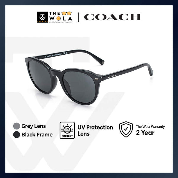 Coach Men's Phantos Frame Black Acetate Sunglasses - HC8339U