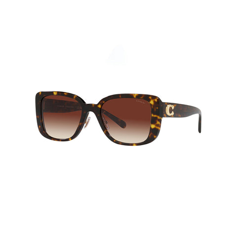 Coach Women's Square Frame Brown Acetate Sunglasses - HC8352