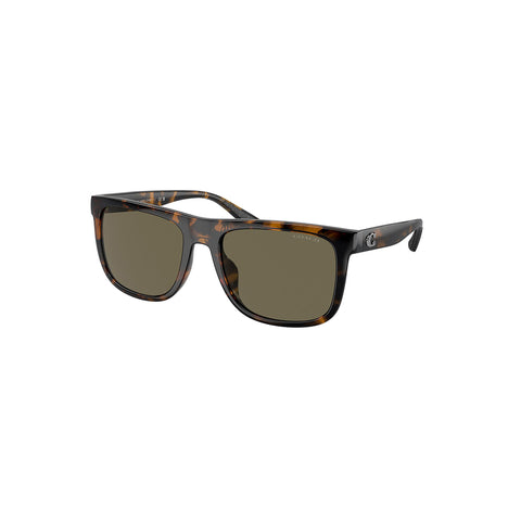 Coach Men's Square Frame Brown Injected Sunglasses - HC8367U