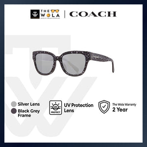 Coach Women's Butterfly Frame Grey Acetate Sunglasses - HC8379U