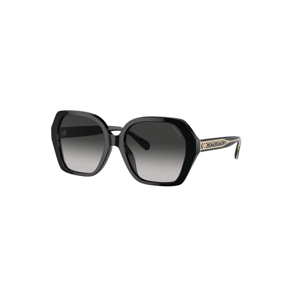 Coach Women's Square Frame Black Acetate Sunglasses - HC8395F