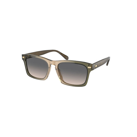 Coach Men's Square Frame Green Acetate Sunglasses - HC8397U