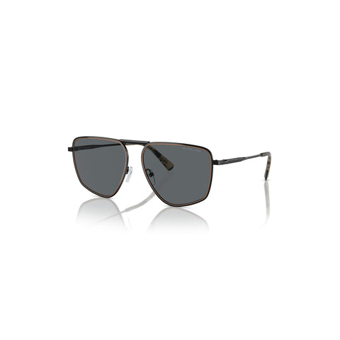 Michael Kors Men's Pilot Frame Black Metal Sunglasses - MK1153