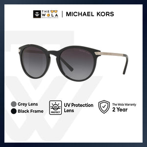 Michael Kors Women's Round Frame Black Acetate Sunglasses - MK2023