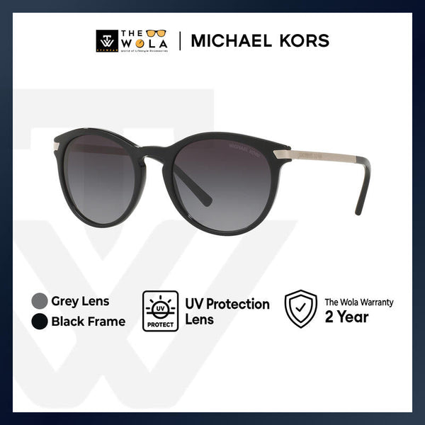 Michael Kors Women's Round Frame Black Acetate Sunglasses - MK2023