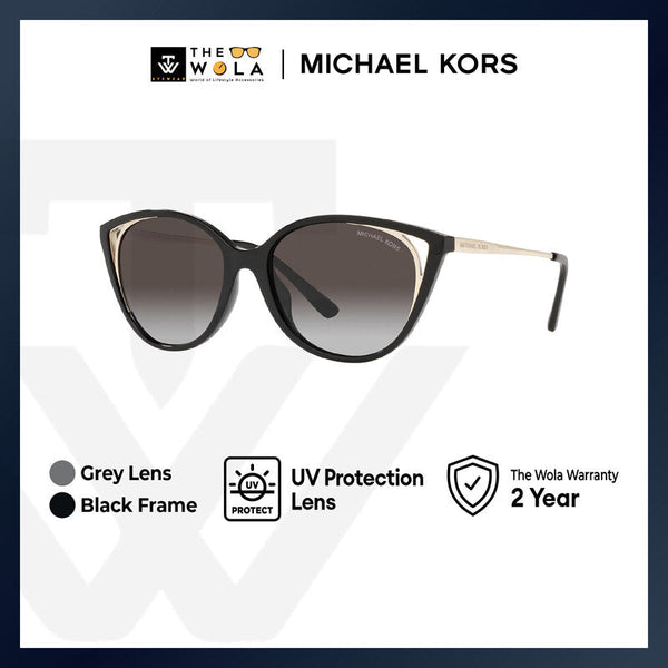 Michael Kors Women's Cat Eye Frame Black Injected Sunglasses - MK2152U