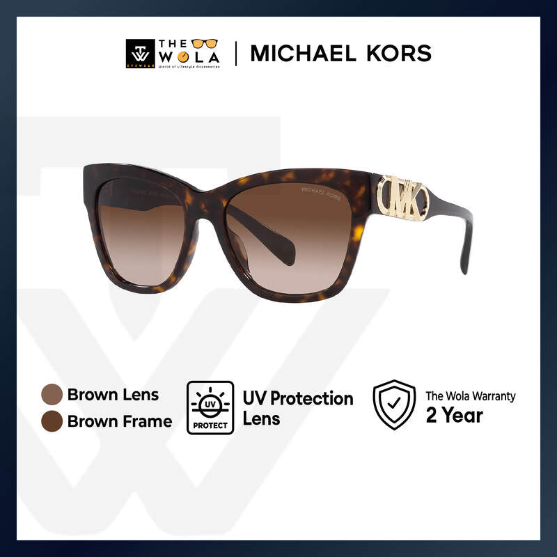 Michael Kors Women's Butterfly Frame Brown Acetate Sunglasses - MK2182U