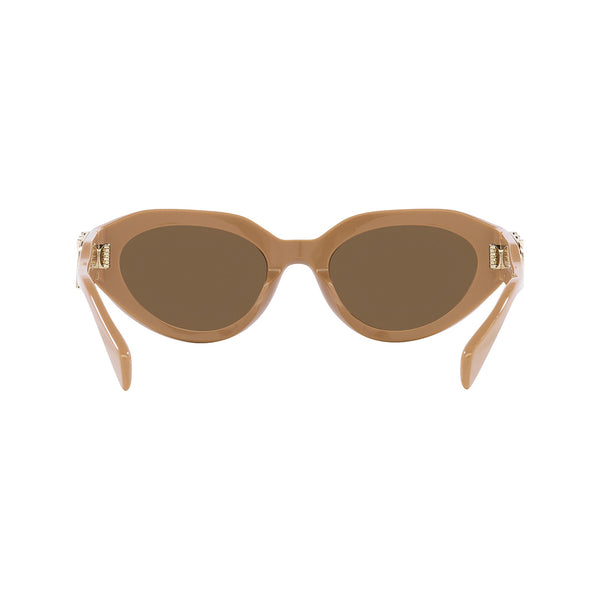 Michael Kors Women's Oval Frame Brown Acetate Sunglasses - MK2192