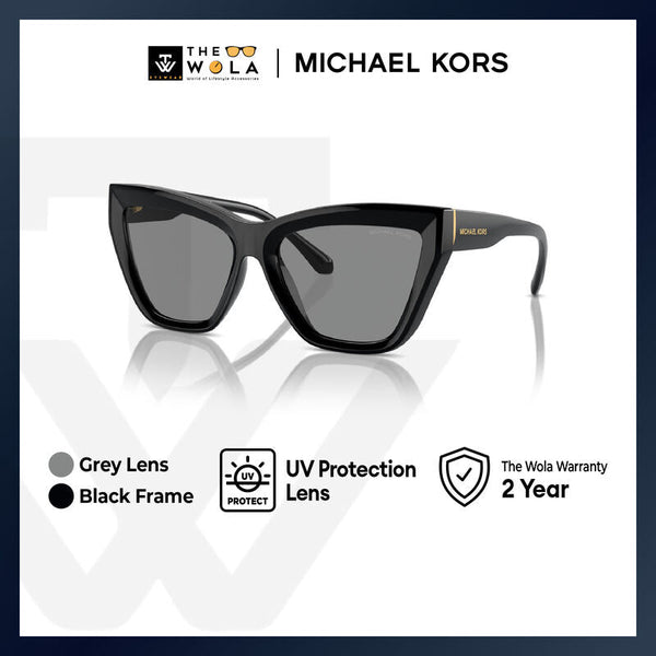 Michael Kors Women's Cat Eye Frame Black Injected Sunglasses - MK2211U