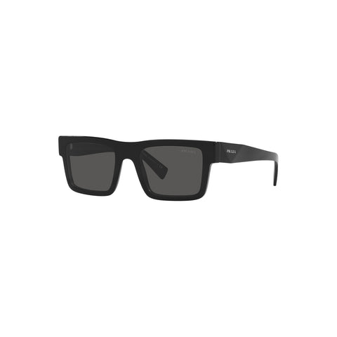 Prada Men's Rectangle Frame Black Acetate Sunglasses - PR 19WS
