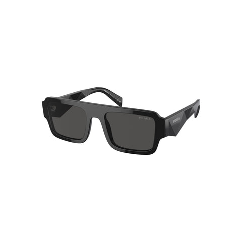 Prada Men's Rectangle Frame Black Acetate Sunglasses - PR A05SF