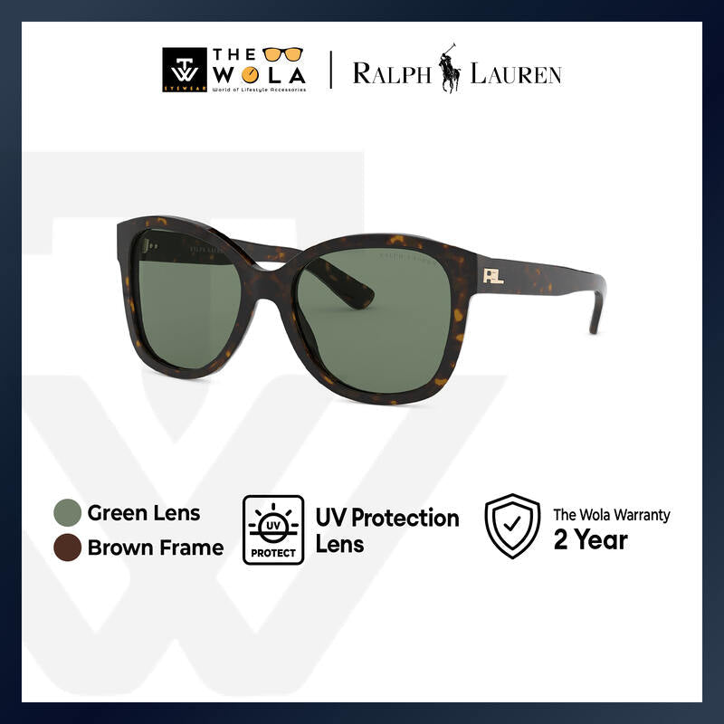 Ralph Lauren Women's Pillow Frame Brown Acetate Sunglasses - RL8180