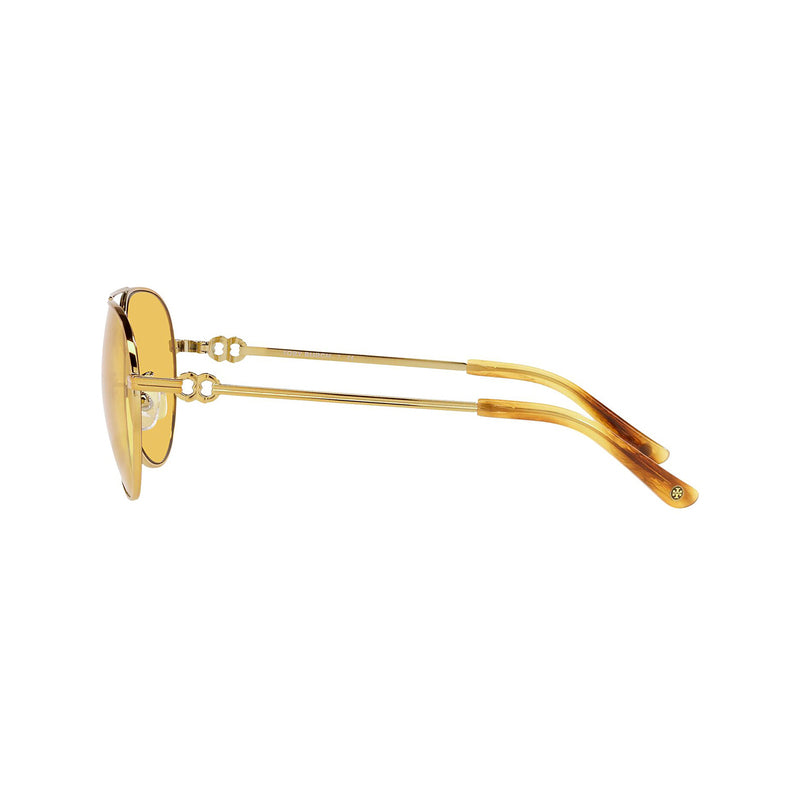 Tory Burch Women's Pilot Frame Gold Metal Sunglasses - TY6083