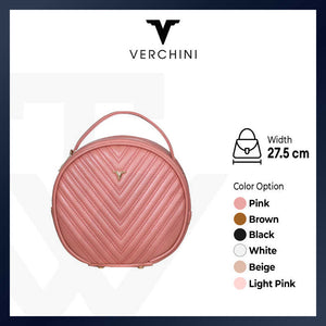 Verchini Round Tote Bag Handbag Multi-Color Multi Purpose Women Bag