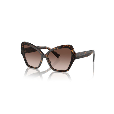 Dolce & Gabbana Women's Butterfly Frame Brown Acetate Sunglasses - DG4463F