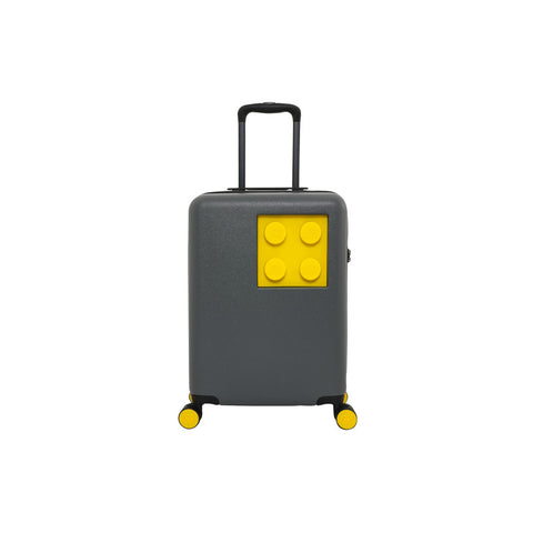 LEGO Urban 20” Trolley Brick 2x2 - Grey & Yellow Luggage & Travel Bag