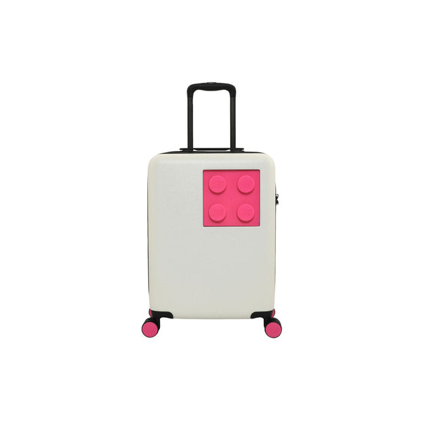 LEGO Urban 20” Trolley Brick 2x2 - White & Pink Luggage & Travel Bag