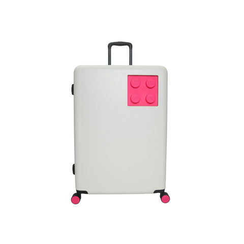 LEGO Urban 24” Trolley Brick 2x2 - White & Pink Luggage & Travel Bag