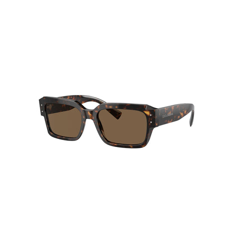 Dolce & Gabbana Men's Square Frame Brown Acetate Sunglasses - DG4460F