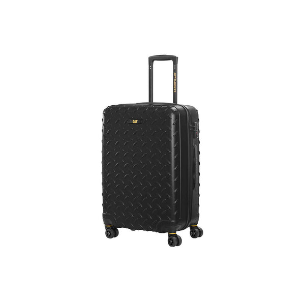 Caterpillar (CAT) Cargo Industrial Plate 24” Trolley Luggage - Durable Hard Case Suitcase for Travel