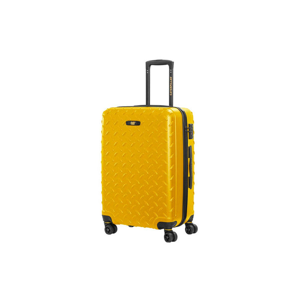 Caterpillar (CAT) Cargo Industrial Plate 24” Trolley Luggage - Durable Hard Case Suitcase for Travel