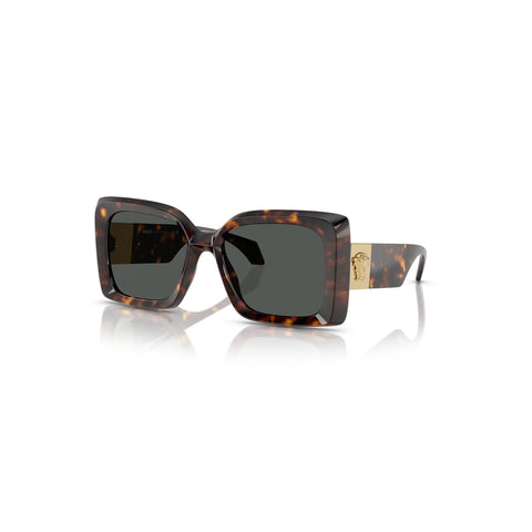 Versace Women's Irregular Frame Brown Nylon Sunglasses - VE4467U