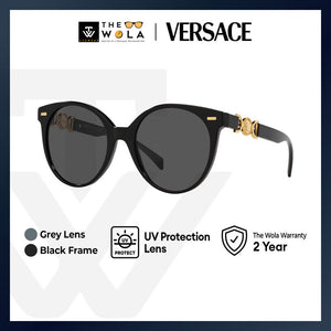 Versace Women's Phantos Frame Black Acetate Sunglasses - VE4442F