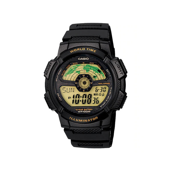 Casio Men Digital Watch AE-1100W-1BV Black Resin Strap