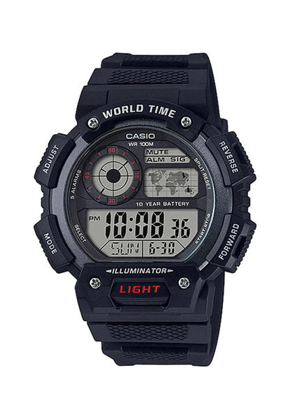 Casio Men Digital Watch AE-1400WH-1A Black Resin Strap